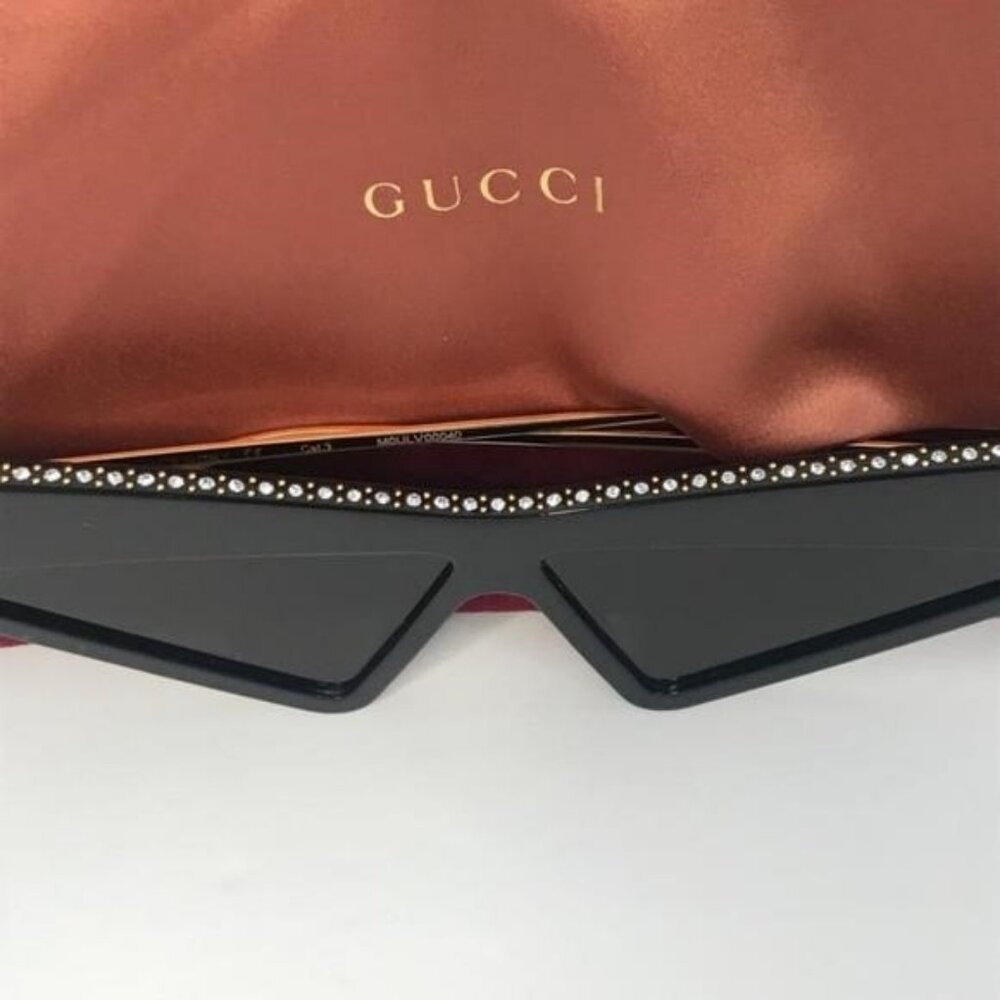 New 💯 Original Gucci Brown Geometric Ladies Sunglasses GG0430S 002 70 - Picture 4 of 16